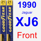 Front Wiper Blade Pack for 1990 Jaguar XJ6 - Premium