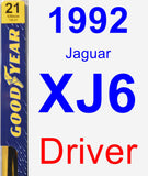 Driver Wiper Blade for 1992 Jaguar XJ6 - Premium