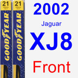 Front Wiper Blade Pack for 2002 Jaguar XJ8 - Premium