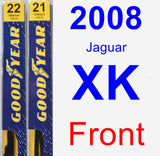 Front Wiper Blade Pack for 2008 Jaguar XK - Premium