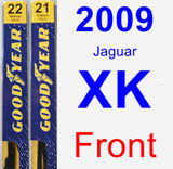 Front Wiper Blade Pack for 2009 Jaguar XK - Premium