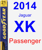 Passenger Wiper Blade for 2014 Jaguar XK - Premium