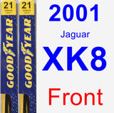 Front Wiper Blade Pack for 2001 Jaguar XK8 - Premium