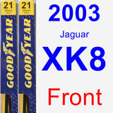 Front Wiper Blade Pack for 2003 Jaguar XK8 - Premium