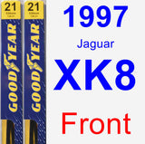 Front Wiper Blade Pack for 1997 Jaguar XK8 - Premium