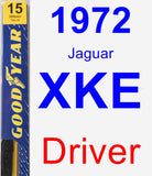 Driver Wiper Blade for 1972 Jaguar XKE - Premium