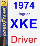 Driver Wiper Blade for 1974 Jaguar XKE - Premium