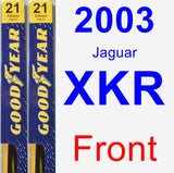 Front Wiper Blade Pack for 2003 Jaguar XKR - Premium