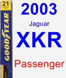 Passenger Wiper Blade for 2003 Jaguar XKR - Premium