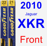 Front Wiper Blade Pack for 2010 Jaguar XKR - Premium