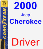 Driver Wiper Blade for 2000 Jeep Cherokee - Premium