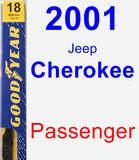 Passenger Wiper Blade for 2001 Jeep Cherokee - Premium