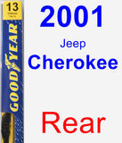 Rear Wiper Blade for 2001 Jeep Cherokee - Premium