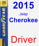 Driver Wiper Blade for 2015 Jeep Cherokee - Premium