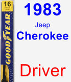 Driver Wiper Blade for 1983 Jeep Cherokee - Premium