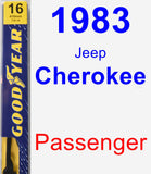 Passenger Wiper Blade for 1983 Jeep Cherokee - Premium