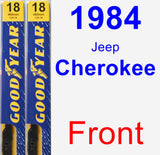 Front Wiper Blade Pack for 1984 Jeep Cherokee - Premium