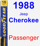 Passenger Wiper Blade for 1988 Jeep Cherokee - Premium