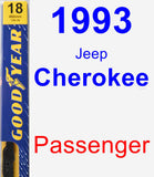 Passenger Wiper Blade for 1993 Jeep Cherokee - Premium