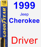 Driver Wiper Blade for 1999 Jeep Cherokee - Premium