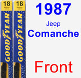 Front Wiper Blade Pack for 1987 Jeep Comanche - Premium