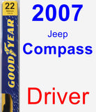 Driver Wiper Blade for 2007 Jeep Compass - Premium