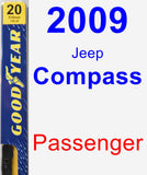 Passenger Wiper Blade for 2009 Jeep Compass - Premium