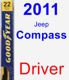 Driver Wiper Blade for 2011 Jeep Compass - Premium