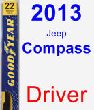 Driver Wiper Blade for 2013 Jeep Compass - Premium