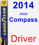 Driver Wiper Blade for 2014 Jeep Compass - Premium