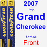 Front Wiper Blade Pack for 2007 Jeep Grand Cherokee - Premium