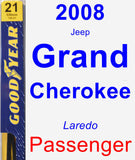 Passenger Wiper Blade for 2008 Jeep Grand Cherokee - Premium