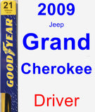 Driver Wiper Blade for 2009 Jeep Grand Cherokee - Premium