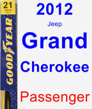 Passenger Wiper Blade for 2012 Jeep Grand Cherokee - Premium