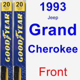 Front Wiper Blade Pack for 1993 Jeep Grand Cherokee - Premium