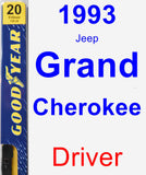 Driver Wiper Blade for 1993 Jeep Grand Cherokee - Premium