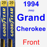 Front Wiper Blade Pack for 1994 Jeep Grand Cherokee - Premium