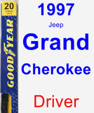 Driver Wiper Blade for 1997 Jeep Grand Cherokee - Premium