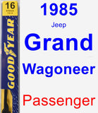 Passenger Wiper Blade for 1985 Jeep Grand Wagoneer - Premium