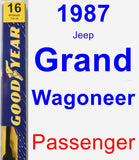 Passenger Wiper Blade for 1987 Jeep Grand Wagoneer - Premium