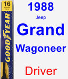 Driver Wiper Blade for 1988 Jeep Grand Wagoneer - Premium