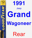 Rear Wiper Blade for 1991 Jeep Grand Wagoneer - Premium