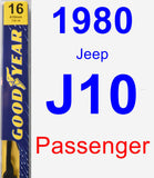 Passenger Wiper Blade for 1980 Jeep J10 - Premium