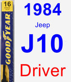 Driver Wiper Blade for 1984 Jeep J10 - Premium