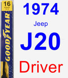 Driver Wiper Blade for 1974 Jeep J20 - Premium