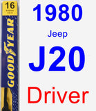 Driver Wiper Blade for 1980 Jeep J20 - Premium