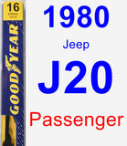 Passenger Wiper Blade for 1980 Jeep J20 - Premium