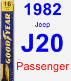 Passenger Wiper Blade for 1982 Jeep J20 - Premium