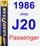 Passenger Wiper Blade for 1986 Jeep J20 - Premium