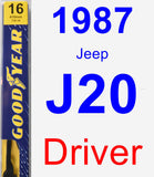 Driver Wiper Blade for 1987 Jeep J20 - Premium